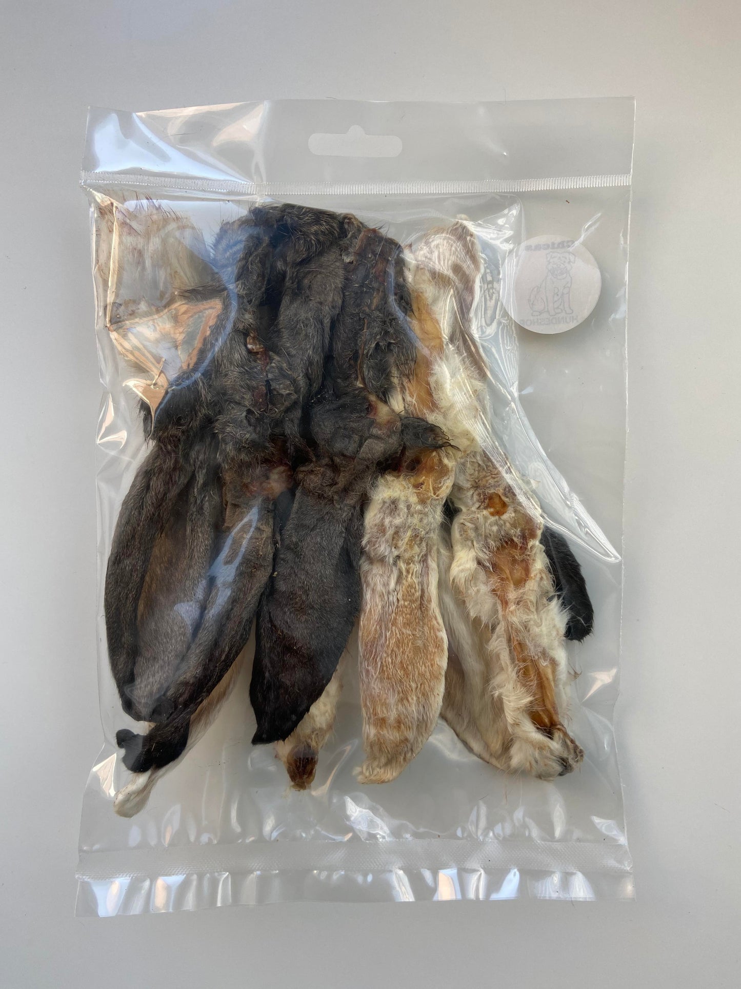 Kaninører med pels - 100 gram