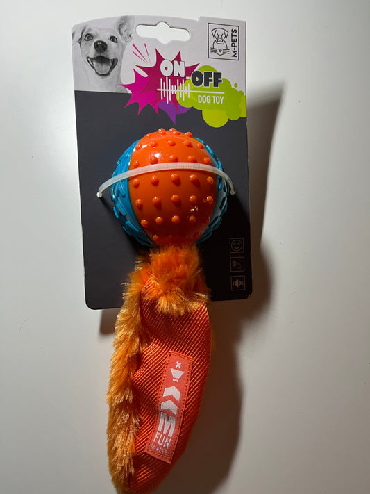 M-PETS bold med tænd og sluk lyd (blå og orange)